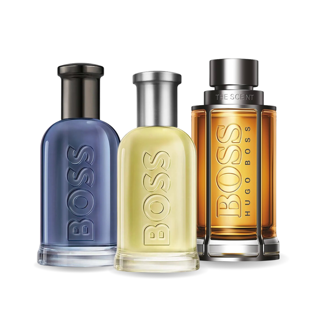 SET DE 3 PARFUMURI BOSS BOTTLED, BOSS THE SCENT, BOSS BOTTLED INFINITE 100ML